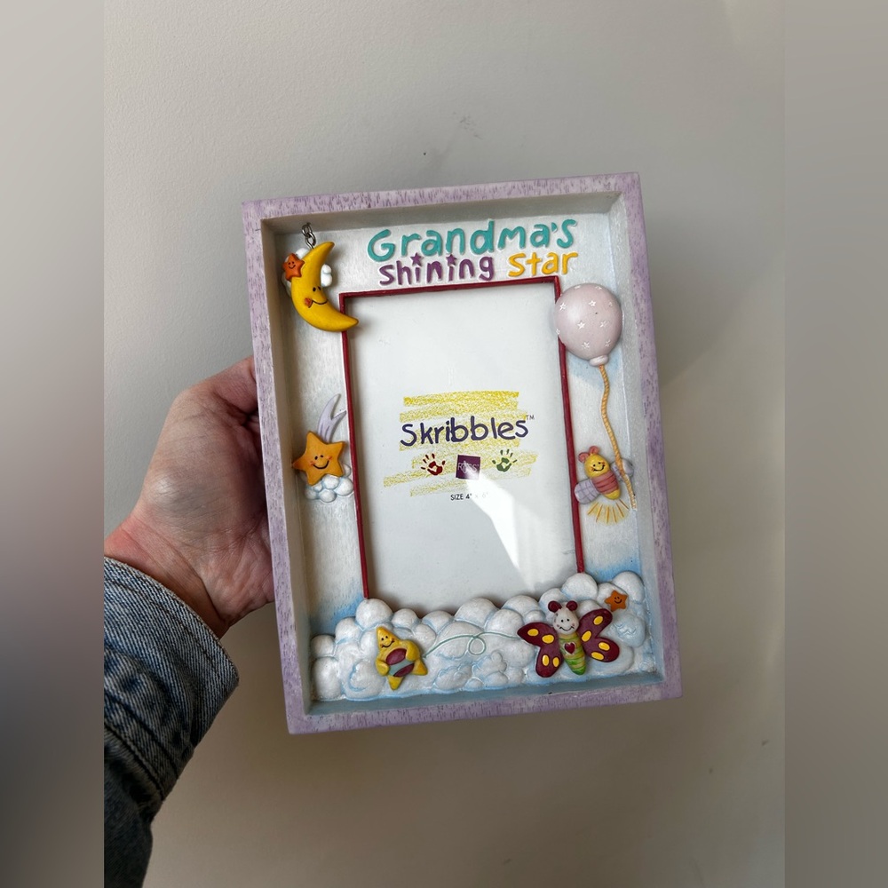 Vintage grammas shining star photo frame‎ 4x6